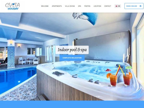 Izrada multijezične internetske stranice za Cvita Holiday Ville Rogoznica